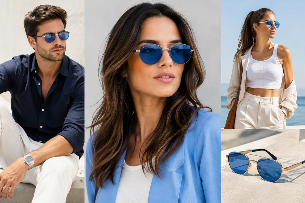Blue Lens Sunglasses Outfit Ideas That Hit Hard