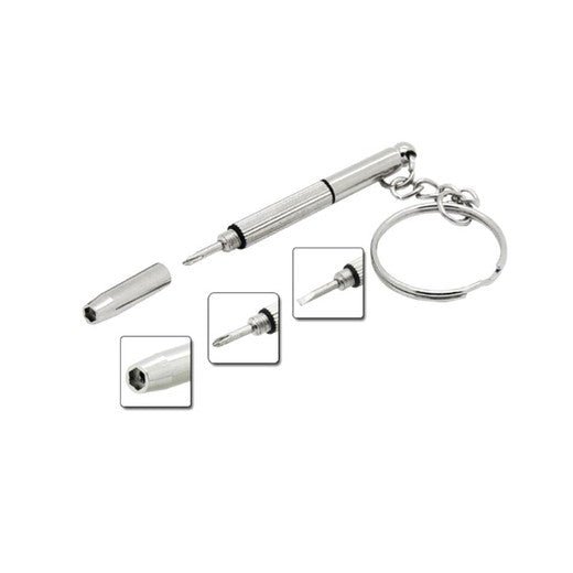 Nero eyewear repair keychain screwdriver — alternate angle view