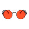 Nero Vapor jet and fire-red sunglasses — alternate angle view