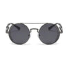 Nero Vapor gunmetal steampunk sunglasses — alternate angle view
