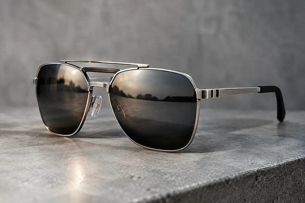 Industrial Metal Sunglasses With Serious Edge